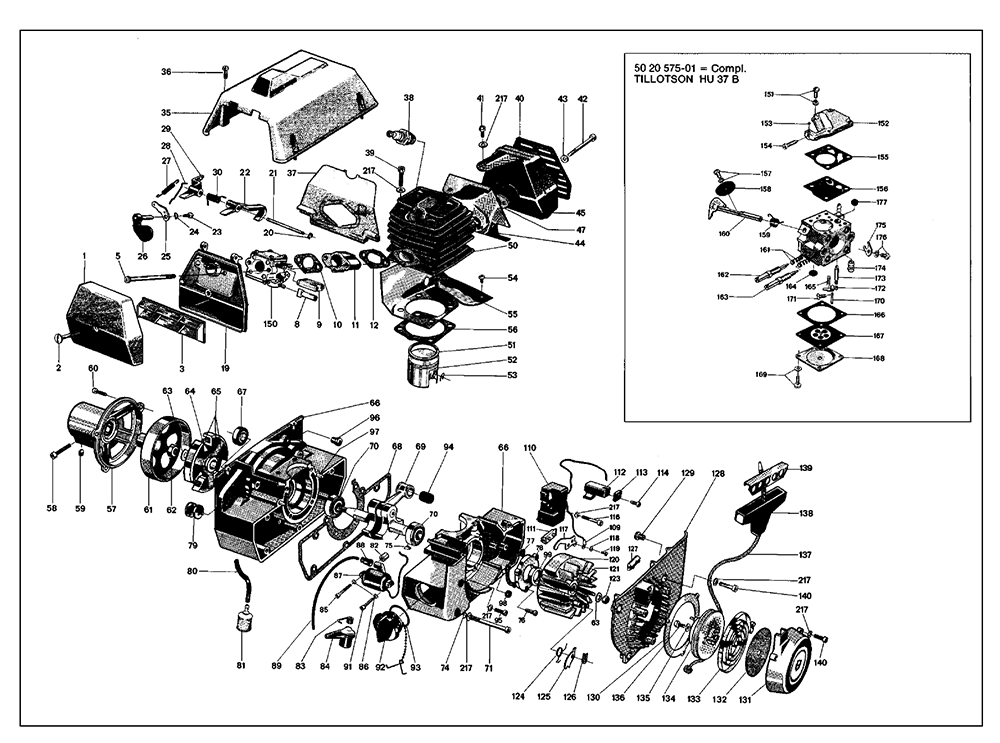 Husqvarna 140 R(I7800002) Parts List Husqvarna 140 R(I7800002